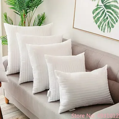 Kissenkern für Zuhause, Schlafzimmer, Innenfüllung, PP-Baumwolle, gepolsterter Kissenkern für Sofa, Auto, weicher Kisseneinsatz, 30/35/40/45/50/55/60/65 Image