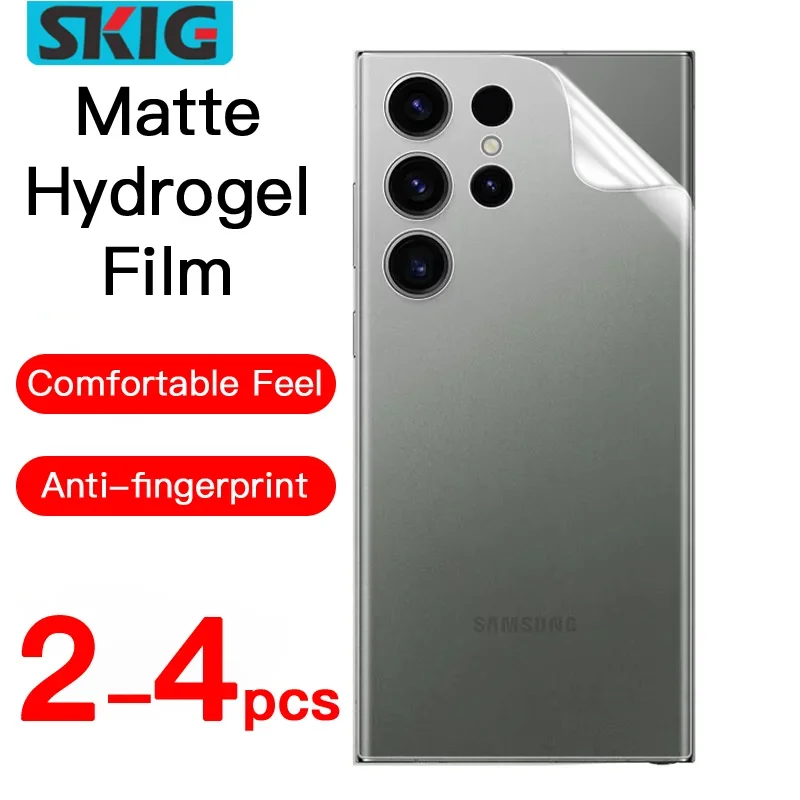 2-4 Stück Matte Hydrogel-Folie für Samsung Galaxy S25 S24 S23 S22 S21 S20 Ultra Plus FE Displayschutz Rückseitenfolie Kein Glas Image