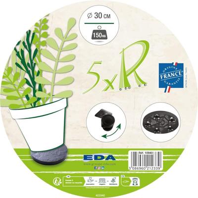 Plastiques 10940 g.ard SX4 Halterung für Blumentopf, 30 cm dunkelgrau - EDA Image