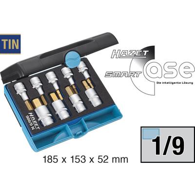 Schraubendreher-Steckschlüsseleinsatz Satz 986/9N ∙ 1/2 Zoll (12,5 mm) Vierkant hohl ∙ Innen