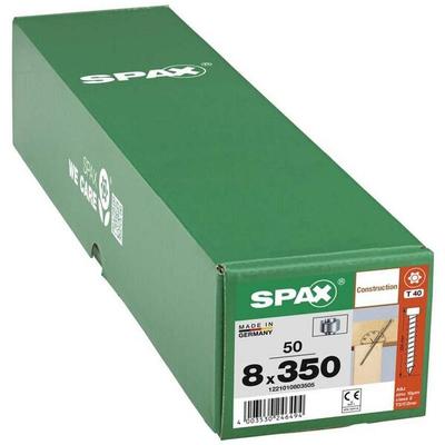 SPAX Holzbauschrauben T40 Zylinderkopf WIROX 8 x 350 mm 50 Stück