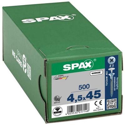 SPAX Universalschrauben Z2 Senkkopf WIROX 4,5 x 45 mm 500 Stück
