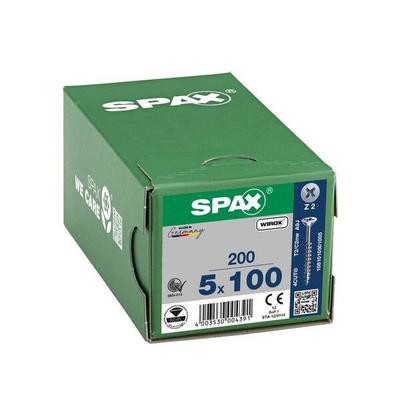 SPAX Universalschrauben Z2 Senkkopf WIROX 5 x 100 mm 200 Stück Image
