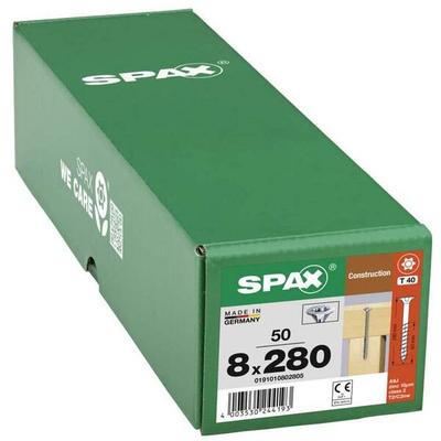 SPAX Holzbauschrauben T40 Senkkopf WIROX 8 x 280 mm 50 Stück