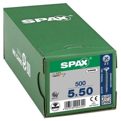 SPAX Universalschrauben Z2 Senkkopf WIROX 5 x 55 mm 500 Stück