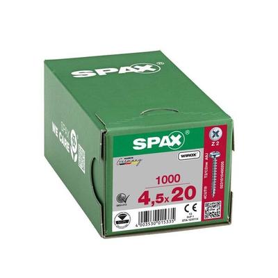 SPAX Universalschrauben Z2 Halbrundkopf WIROX 4,5 x 20 mm 1000 Stück