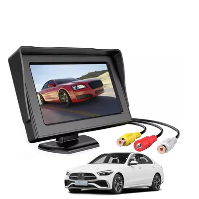 4.3 Inch Screen TFT LCD Car Monitor with 2 Way AV Input Car Reverse Monitor for Rear View Camera