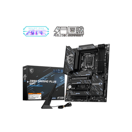 MSI Z890 GAMING PLUS WIFI Gaming Desktop Motherboard Intel Z890 Chipset Socket LGA-1851 ATX