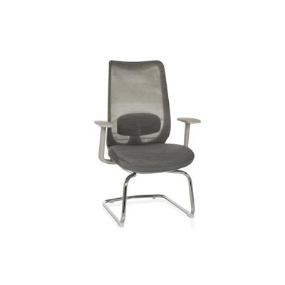 Freischwinger / Besucherstuhl MILESTON V Netz / Stoff grau hjh OFFICE Image