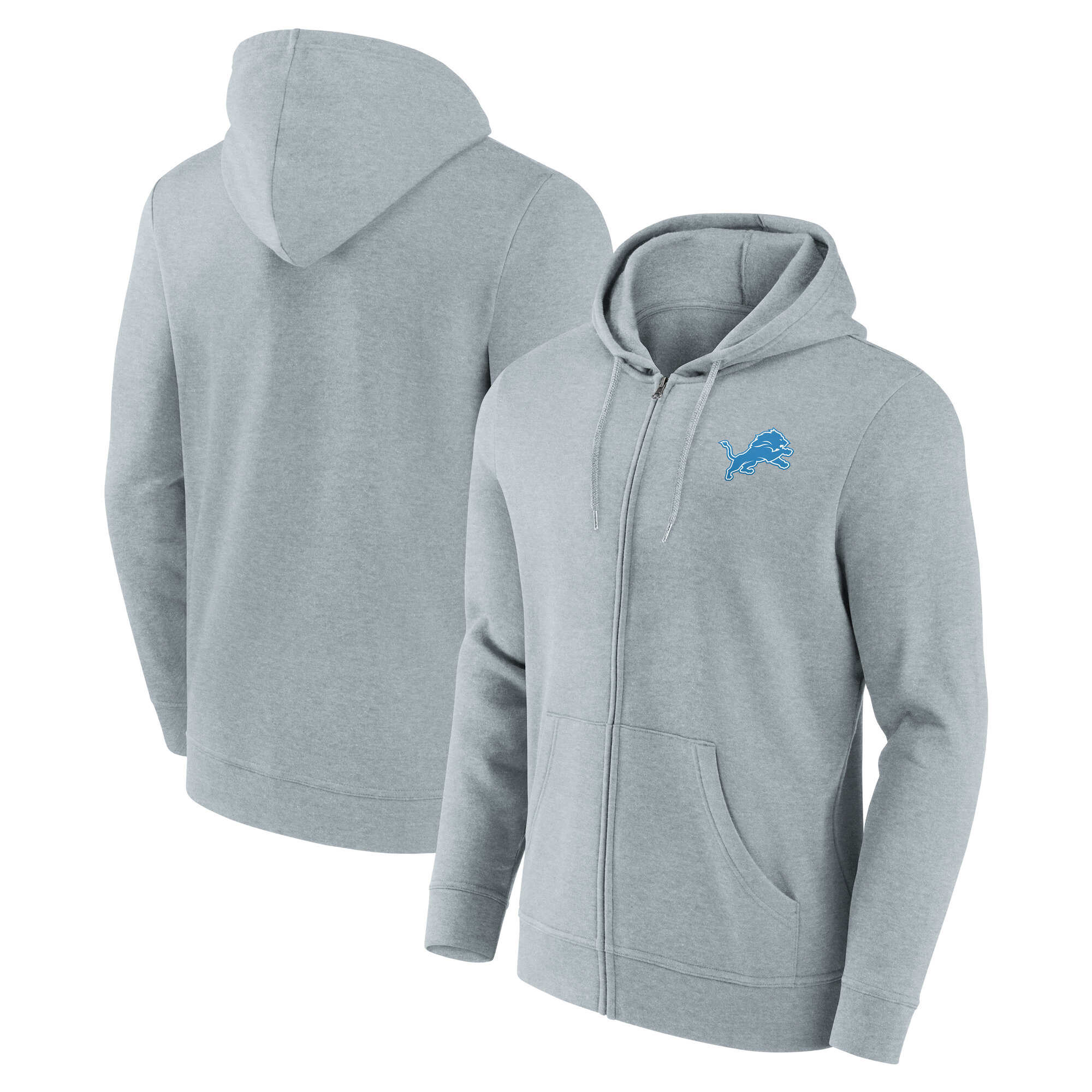 Detroit Lions Primary Logo Full Zip Hoodie - Herren Image