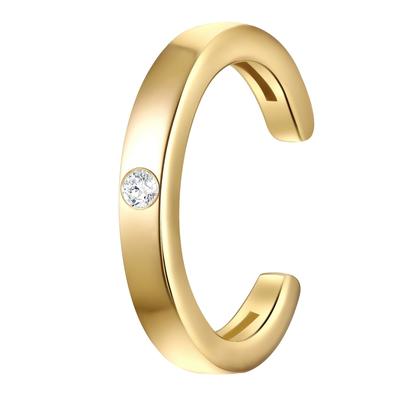 Lulu & Jane - Ohrklemmen aus Sterling Silber in Gelbgold mit Diamant Earcuffs 1 ct Damen Image
