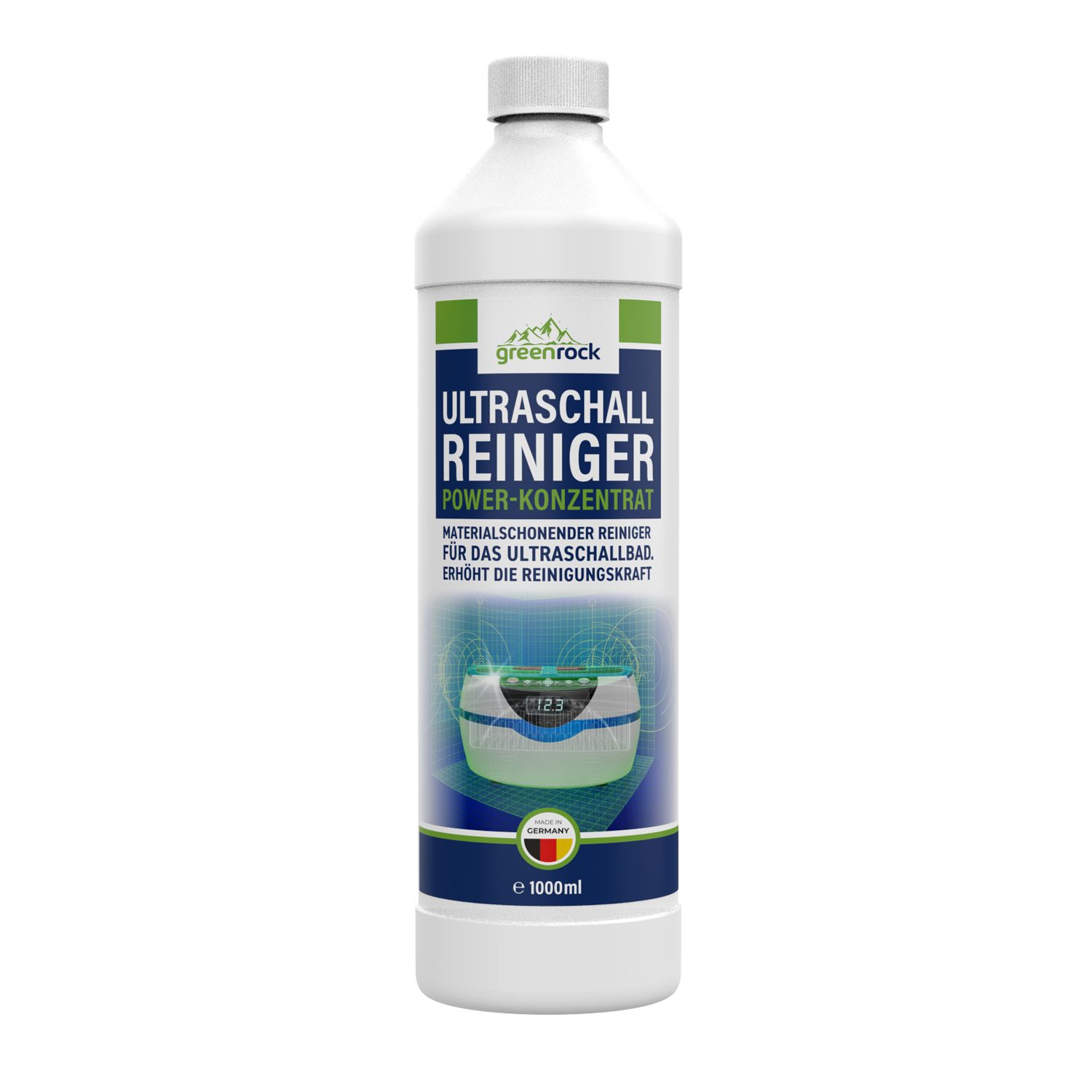 greenrock Ultraschallreiniger - pulitore a ultrasuoni 1000 ml Concentr
