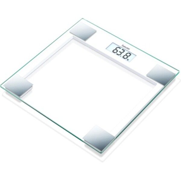 Bilancia personale Beurer 150KG/100G (GS 14 GLASS/SILVER) 1 pz Set com
