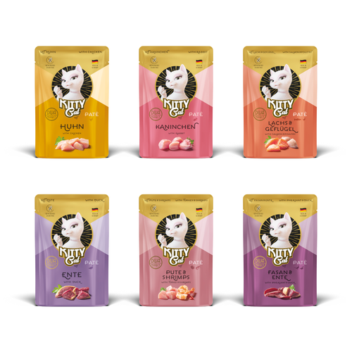 Sparpaket 24x85g Mix II Kitty Cat Pate Katzennassfutter