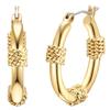 Lulu & Jane - Creolen aus Metall in Gelbgold 1 ct Damen (34.99 € / 1 ct)