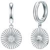 Lulu & Jane Diamant-Creolen aus Sterling Silber in mit Diamant 27,1 mm Damen