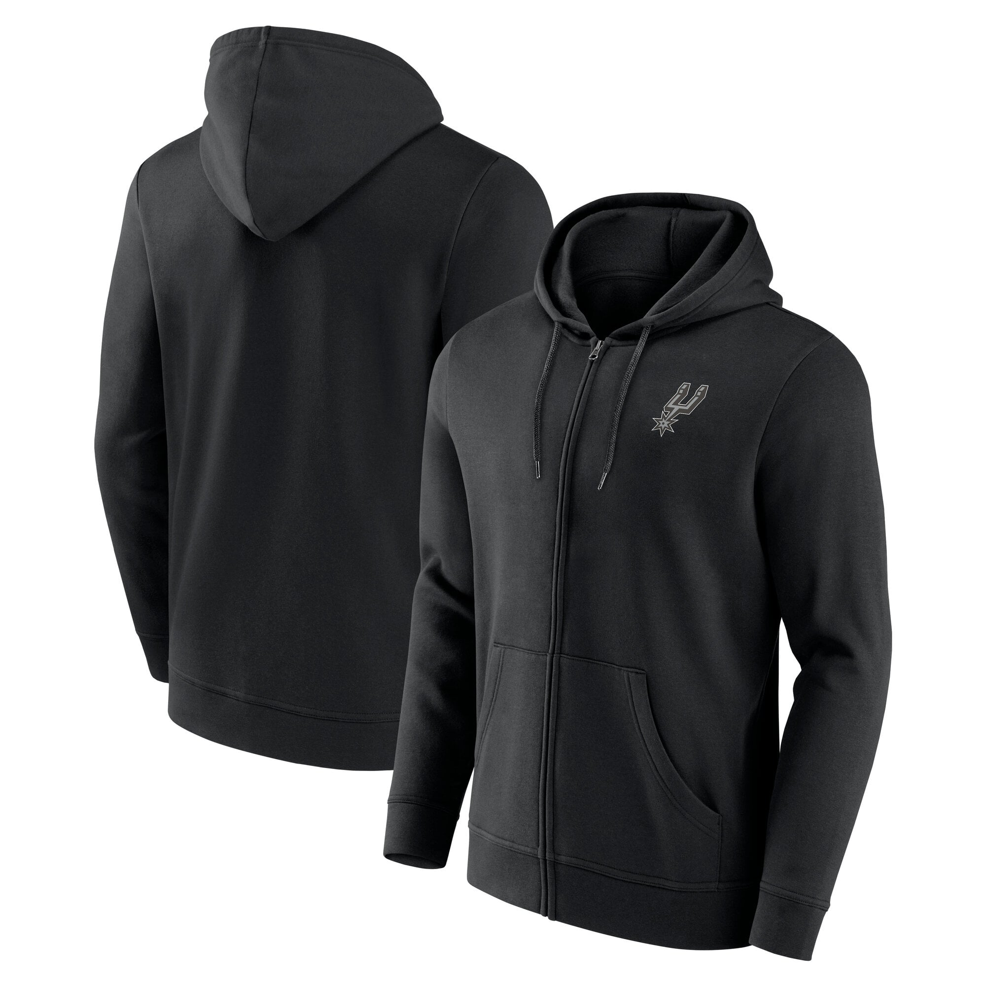 Sweat à capuche avec fermeture éclair complète avec logo principal des San Antonio Spurs - Hommes - Homme Taille: XL