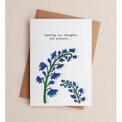 1-800-Flowers Everyday Gift Delivery Our Thoughts Delphinium Sympathy Greeting Card