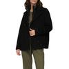 Cabanjacke S.OLIVER, Damen, Gr. 38, schwarz, Obermaterial: 69% Polyester, 27% Wolle, 4% Polyamid. Futter: 100% Polyester, unifarben, casual, regular fit taillenbedeckt, ohne Ausschnitt, Langarm gerader Abschluss, Jacken, mit herausnehmbarem Inlay