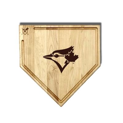 MLB 17-Inch Wooden Home Plate Cutting Board w/Trough, Toronto Blue Jays