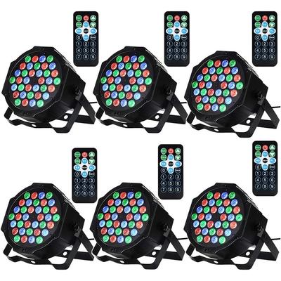 36 LED Par Lights Stage Lights with Sound Activated Remote Control & DMX Control