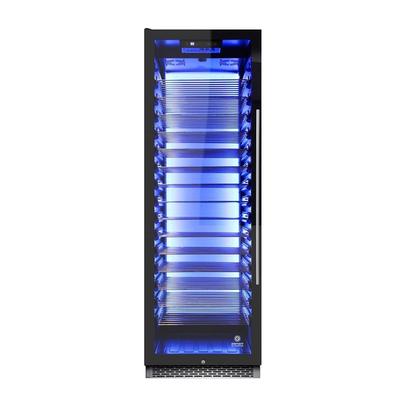 Vinotemp EL-168COMM-L 23 7/8" Private Reserve 1 Section Commercial Wine Cooler w/ 1 Zone, 141 Bottle Capacity, 115v, Black