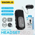 Nuovo aggiornamento K75 Lavalier Business Bluetooth 5.4 Auricolare con microfono HD Tempo di conversazione/musica 20 ore Display LCD Auricolare wireless con cancellazione del rumore PK K55