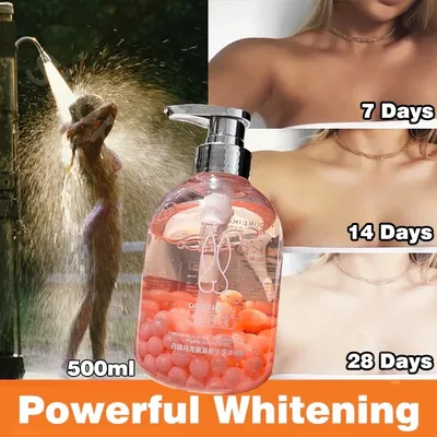 Powerful Whitening Shower Gel Women Men's Oil Bath Cleansers Bath Beauty Health Cleaning Dirt