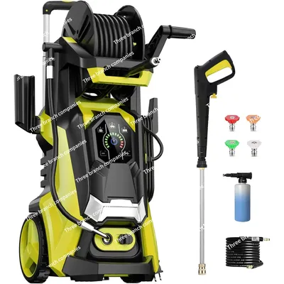 Electric Pressure Washer 4500 PSI 3.2 GPM Touch Screen Adjustable Pressure,4 Nozzles