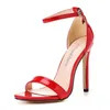 Plus Größe 35-46 Schuhe für Frauen Sommer Pumps Sandalen Hochzeits feier Abend Schnalle Riemen Pu High Heel Schuhe Sandal ias de Mujer