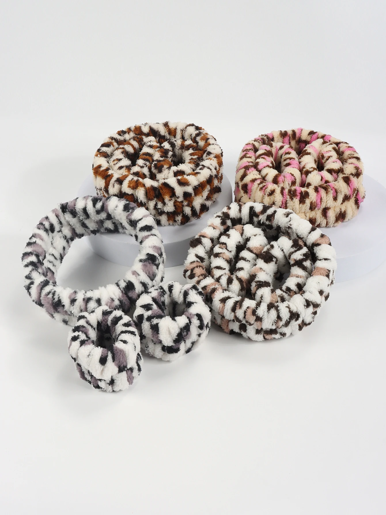 Frauen Solide Bogen Stirnbänder Korallen Fleece Make-Up Spa Gesicht Waschen Turban Kopf Wrap Mädchen Haar Handtuch Zubehör Kopf Band Haarbänder Image