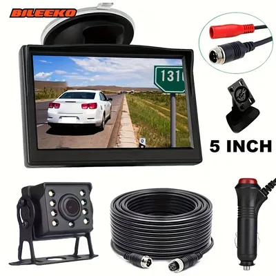 Auto Backup Rückfahr kamera Kit mit Monitor 4-poliges Kabel Hoch leistungs kamera für RV Bus Truck 12V/24V einfache Installation