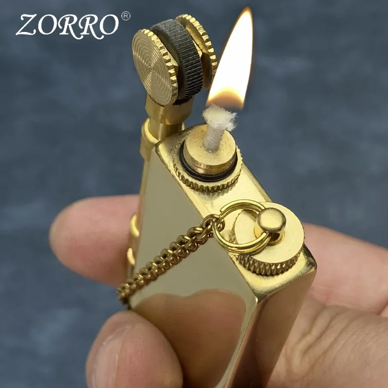 Neue Zoro 765-Original-Kupfer-Lichtplatte in Form eines neuen einzigartigen Feuerzeugs, kreative Persönlichkeit, Retro, kann im Großhandel sein Image
