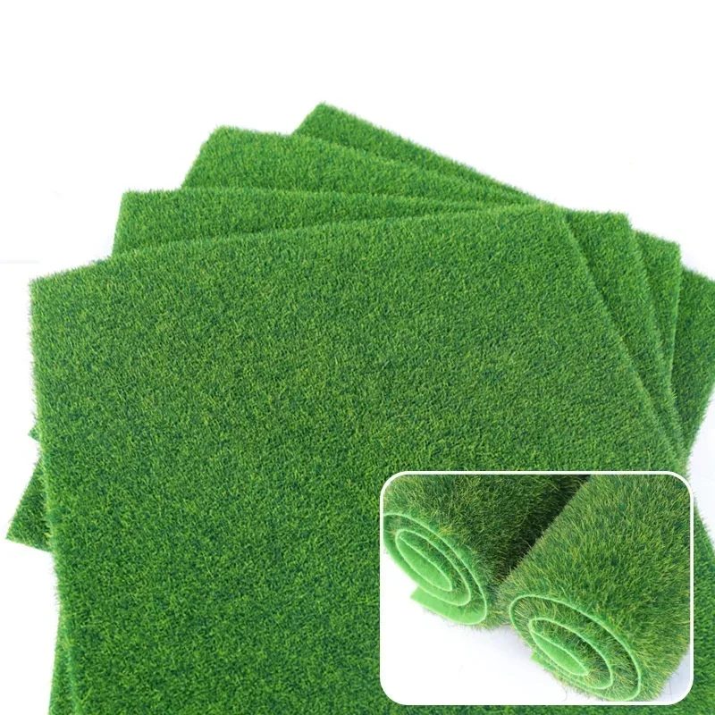 Künstliche Rolle Gras Figur Synthetische Moos Simulation Rasen Rasen Gefälschte Faux Gras Rolle Garten Outdoor Dekoration Schreibtisch Zubehör Image