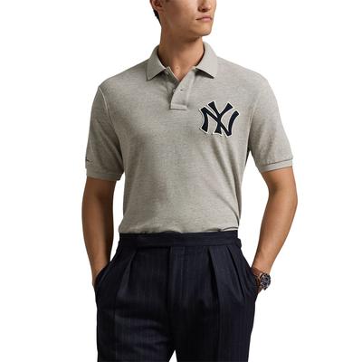 Herren-Poloshirt „Polo Ralph Lauren“ der New York Yankees in Heather Grey Image