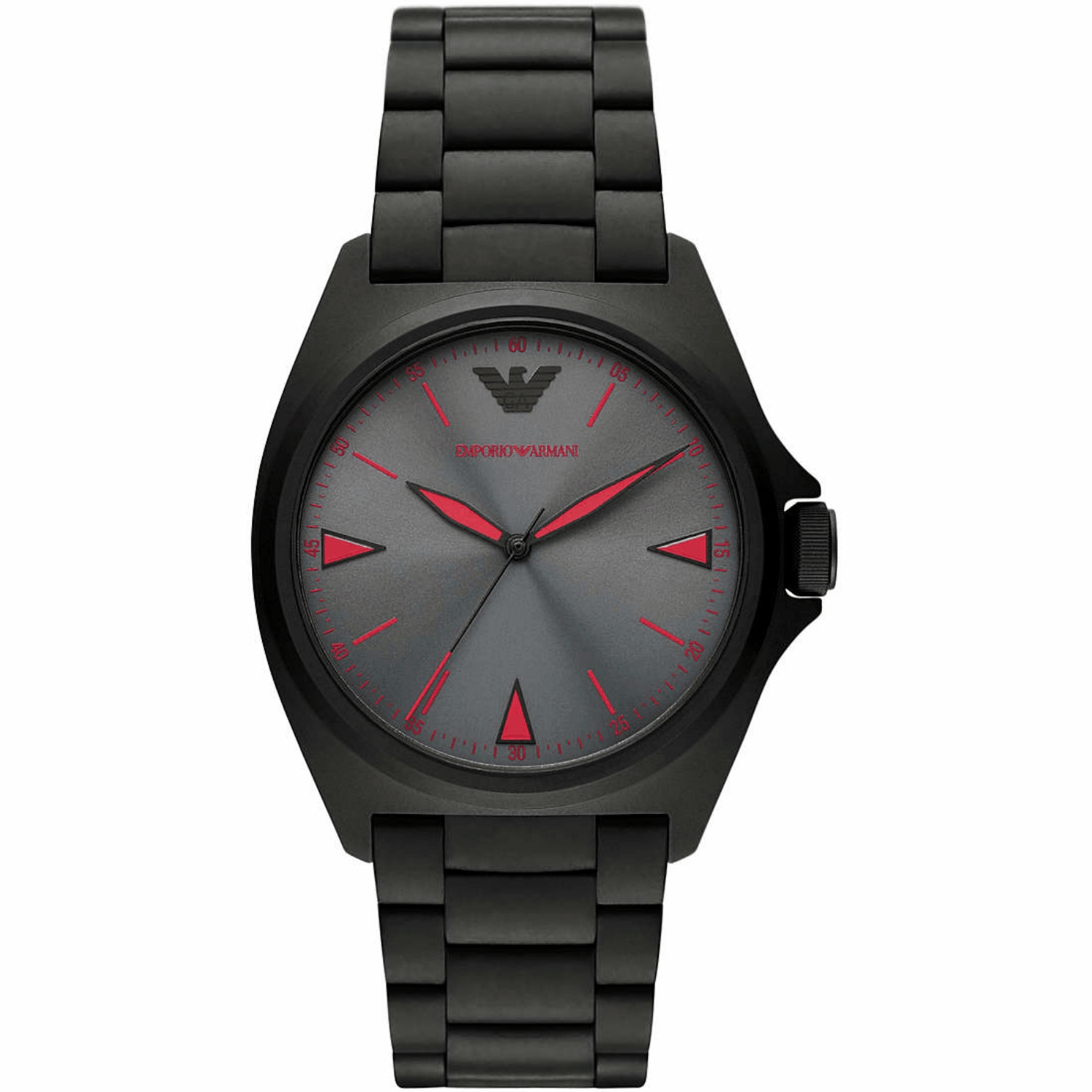 Emporio Armani Herrenuhr Quartz Silber Schwarz Image