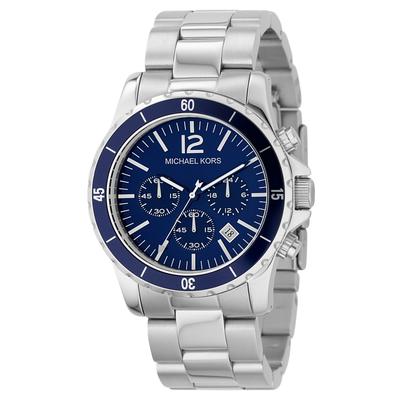 Michael Kors Herrenuhr Quartz Silber Blau Image