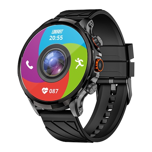 LOKMAT APPLLP 8 PRO Smartwatch 1.85 Zoll Smart Watch Telefon 3G 4G Bluetooth Schrittzähler Anruferinnerung Schlaf-Tracker Kompatibel mit Null Damen Herren GPS Freisprechanlage Mediensteuerung IPX-4