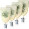 XVX - Lot de 4 Housse Hivernage Plante, Voile Hivernage Plante Exterieur, avec Cordon de Serrage