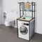 Over Washer Dryer Standing Rack Stand with Adjustable Rubber Feet Hanging Towels Organizer Laundry