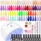 Coscelia 20Colors 7ML Nail Gel Polish Set with Nail Lamp Base Top Coat and French Nail Sticker Rose