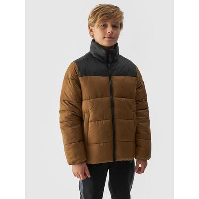 Steppjacke 4F, Kinder, Gr. 152, braun (light braun), Steppware, Obermaterial: 100% Polyamid. Futter: 100% Polyester. Wattierung: 100% Polyester, colorblocking, sportlich, Langarm, Jacken Image