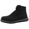 Winterboots TOM TAILOR, Herren, Gr. 42, schwarz, Lederimitat, Textil, unifarben, casual, Schuhe, Winterstiefelette, Schnürboots mit Innenreißverschluss