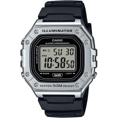Chronograph, schwarz (schwarz, grau), CASIO TIMELESS COLLECTION, Armbanduhren, Herren, Quarzuhr, Armbanduhr, Herrenuhr, digital, automatischer Kalender Image