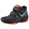 Winterstiefel GEOX "J NEW SAVAGE BOY B ABX", Kinder, Gr. 29, blau (navy, schwarz, orange), Lederimitat, Textil, casual, Schuhe, Klettstiefel, Babystiefel Snowboots mit Reflektoren