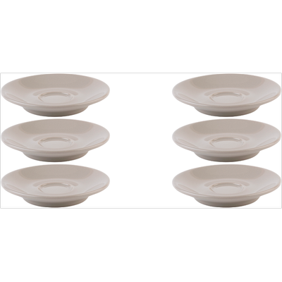 Untertasse APS "6er Set Espressountertasse -SNUG-", grau, H:2cm Ø:11,5cm, Porzellan, Speiseteller, hochwertig verarbeitetes Material Image