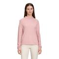 Strickpullover BETTY BARCLAY "Betty Barclay Basic-Strickpullover mit Rippenstruktur", Damen, Gr. 42, rosa (pale mauve melange), Strick, Obermaterial: 50% Viskose, 27% Polyamid, 23% Polyester., casual, gerade normal, Langarm, Pullover, Kragen