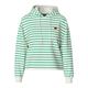 Kapuzensweatshirt PIECES "PCCHILLI LS HOODIE STRIPES EMB NOOS BC", Damen, Gr. M (38), weiß (cloud dancer stripes:parakeet, heart emb), Sweatware, Obermaterial: 50% Baumwolle, 50% Polyester, gestreift, modisch, regular fit normal, Rundhals, Langarm,...