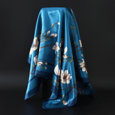 TEMU 1pc 90x90cm , , New Printed Handkerchief, Air Conditioning , Headscarf, , , , Women'