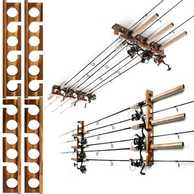 TEMU Ghosthorn To 12 Rods Fishing Pole Wall Or Ceiling Mounted Fishing Pole Rod Holders For Garage Storage Organizer Fishing Gear Equipment Gifts For Men Women